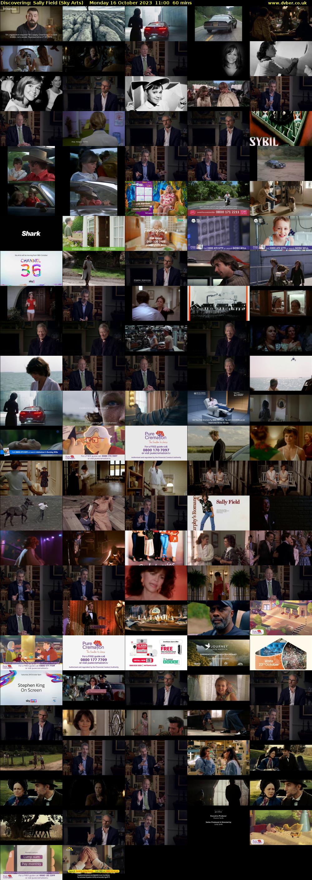 Discovering: Sally Field (Sky Arts) Monday 16 October 2023 11:00 - 12:00