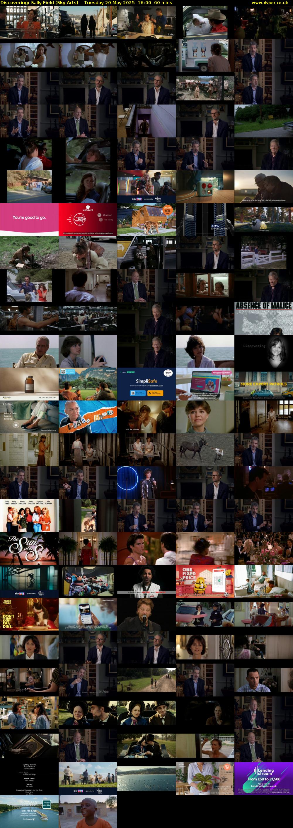 Discovering: Sally Field (Sky Arts) Tuesday 20 May 2025 16:00 - 17:00