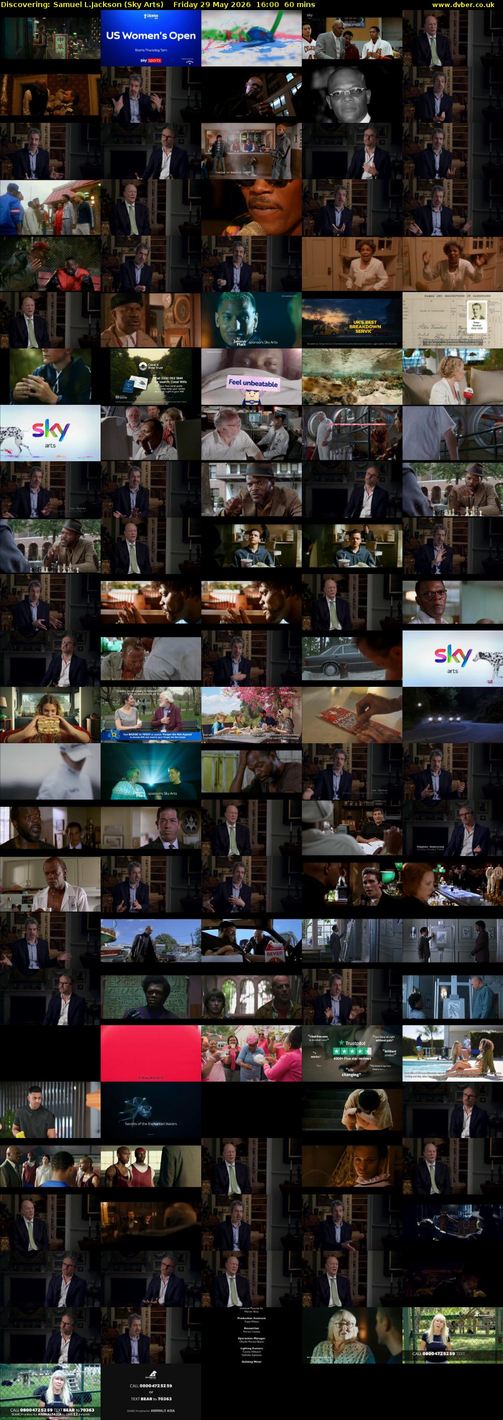 Discovering: Samuel L.Jackson (Sky Arts) Friday 29 May 2026 16:00 - 17:00