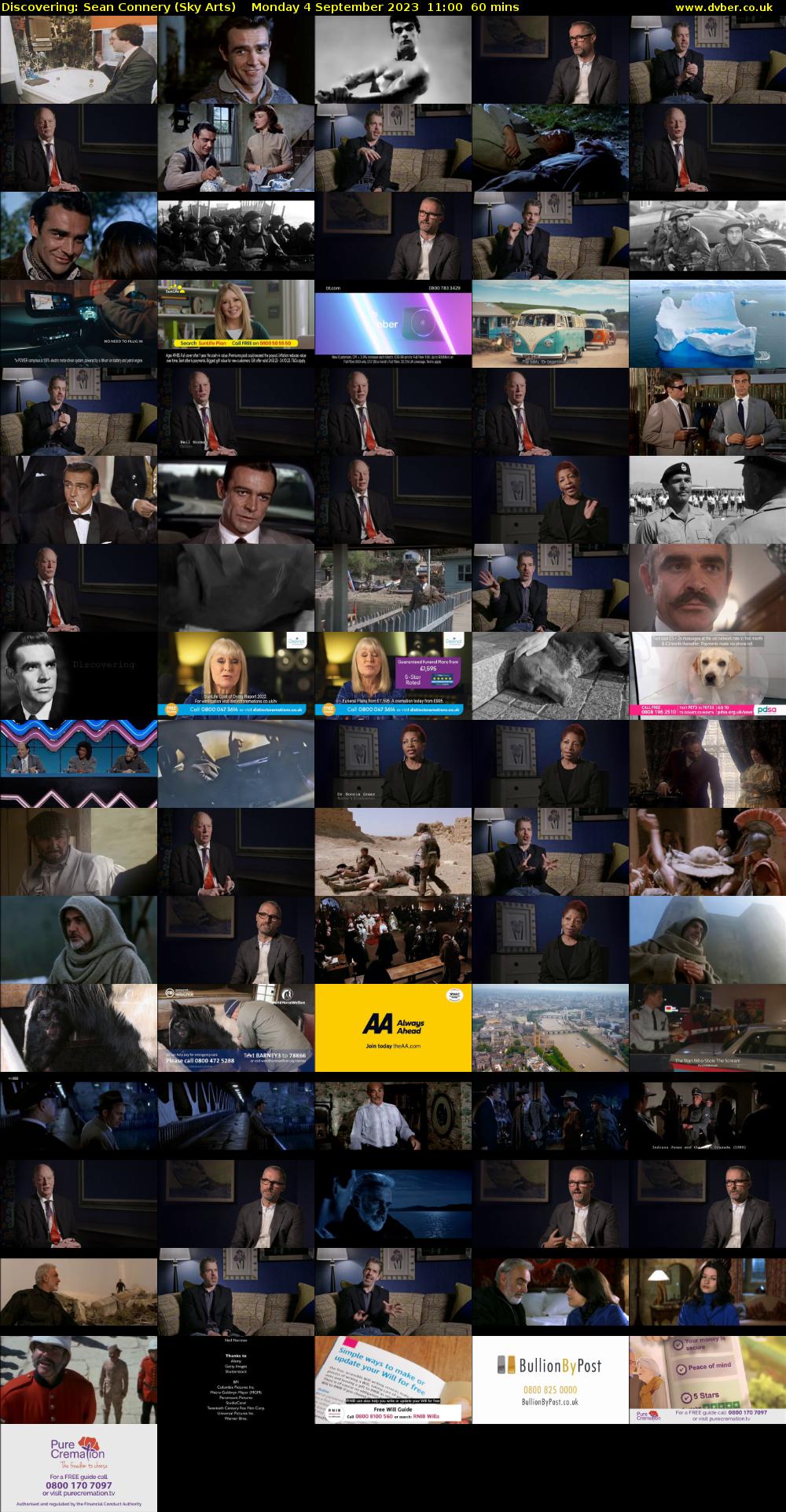 Discovering: Sean Connery (Sky Arts) Monday 4 September 2023 11:00 - 12:00