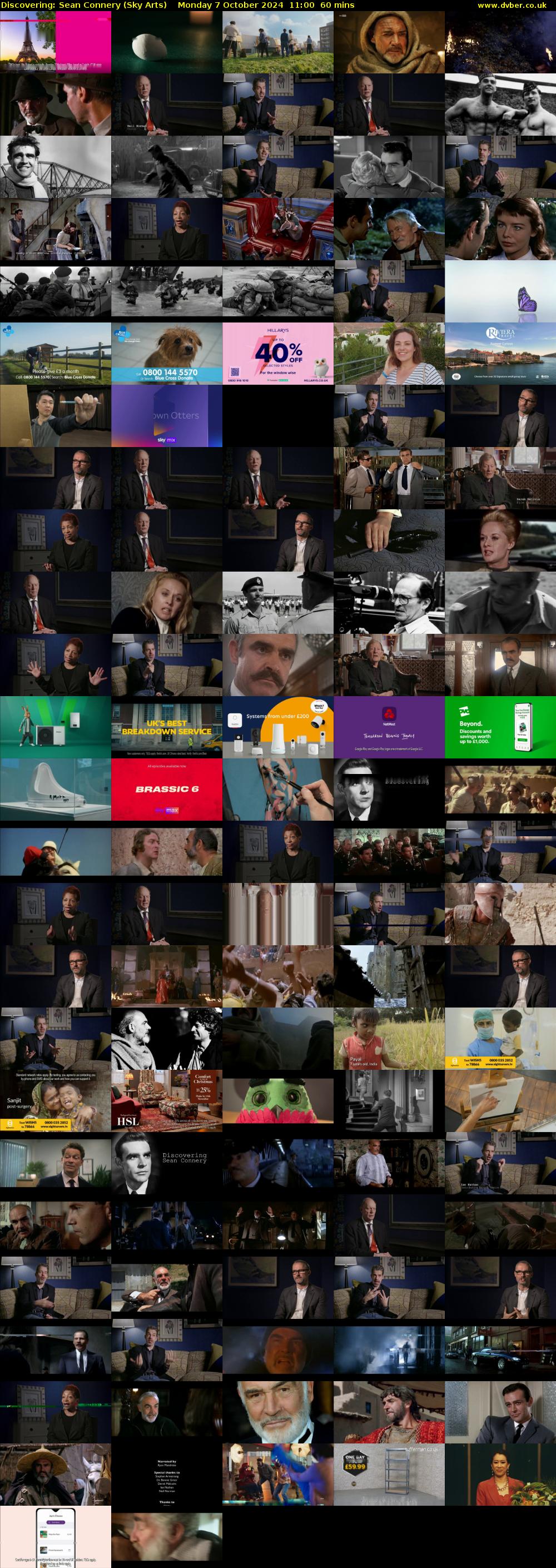 Discovering: Sean Connery (Sky Arts) Monday 7 October 2024 11:00 - 12:00