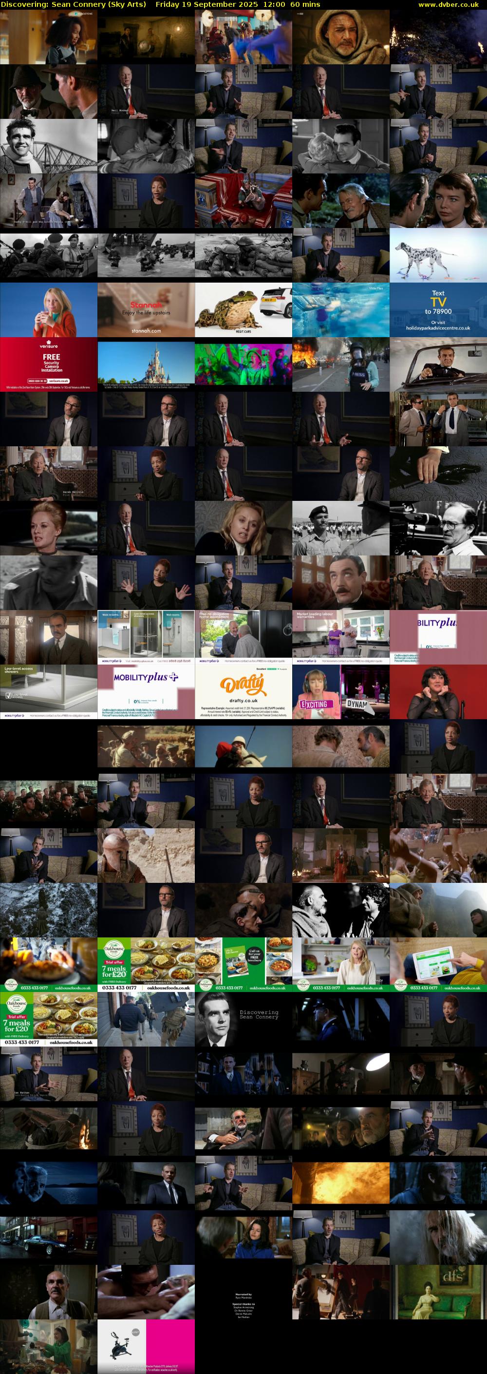 Discovering: Sean Connery (Sky Arts) Friday 19 September 2025 12:00 - 13:00