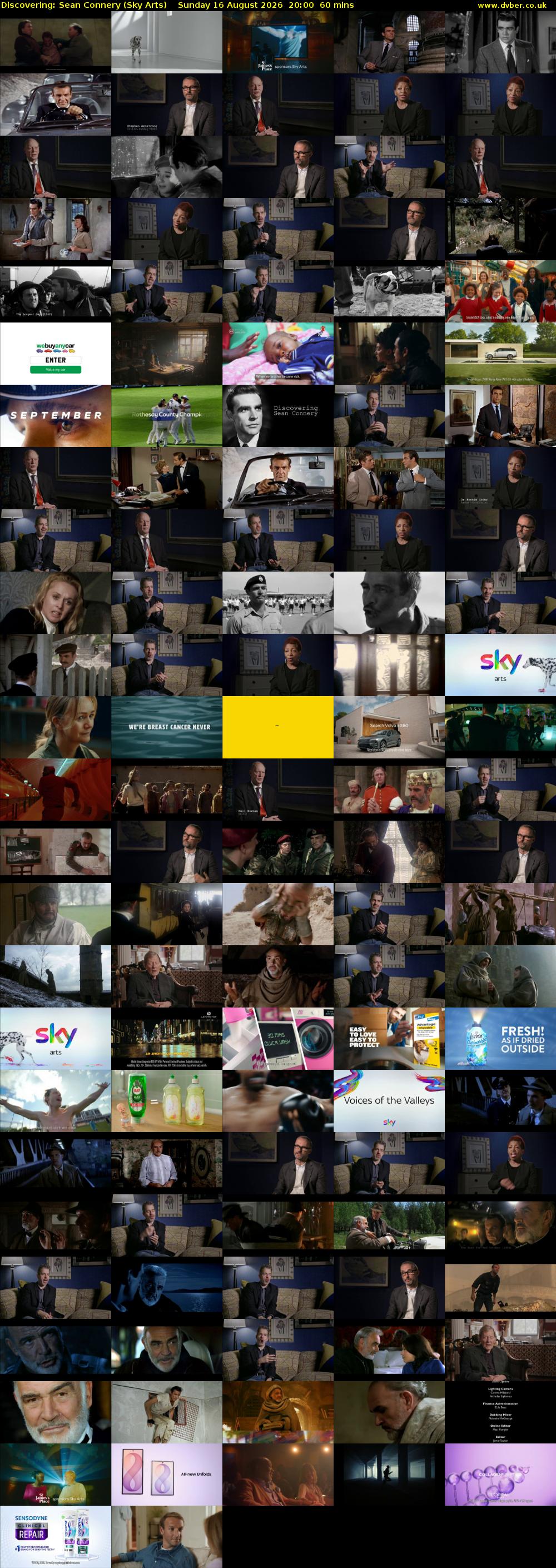 Discovering: Sean Connery (Sky Arts) Sunday 16 August 2026 20:00 - 21:00