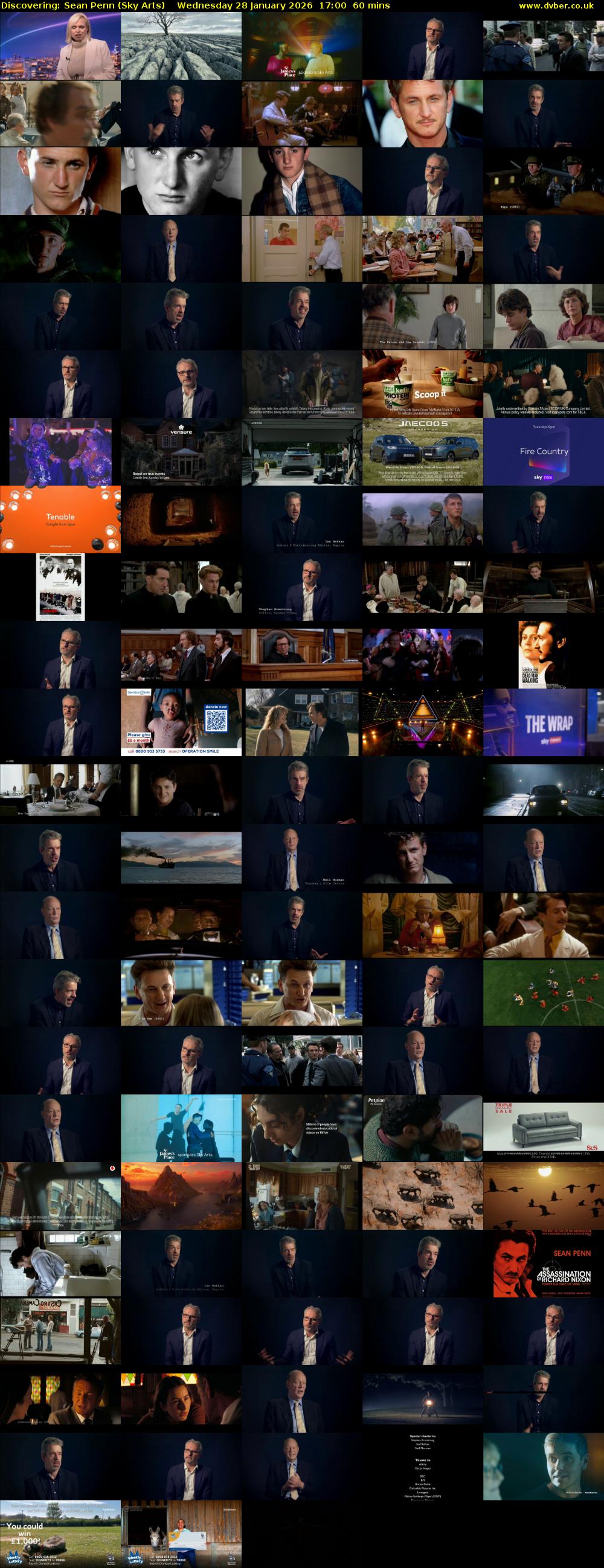 Discovering: Sean Penn (Sky Arts) Wednesday 28 January 2026 17:00 - 18:00