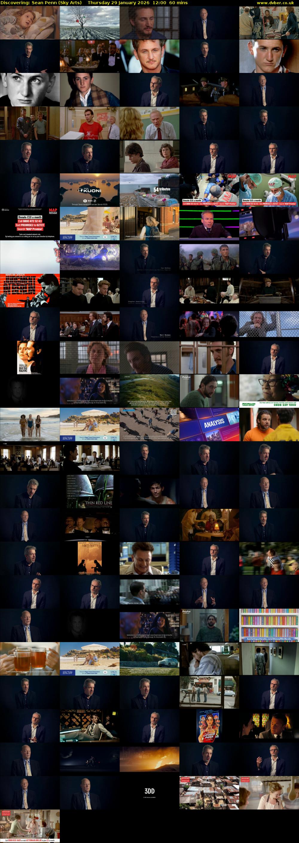 Discovering: Sean Penn (Sky Arts) Thursday 29 January 2026 12:00 - 13:00