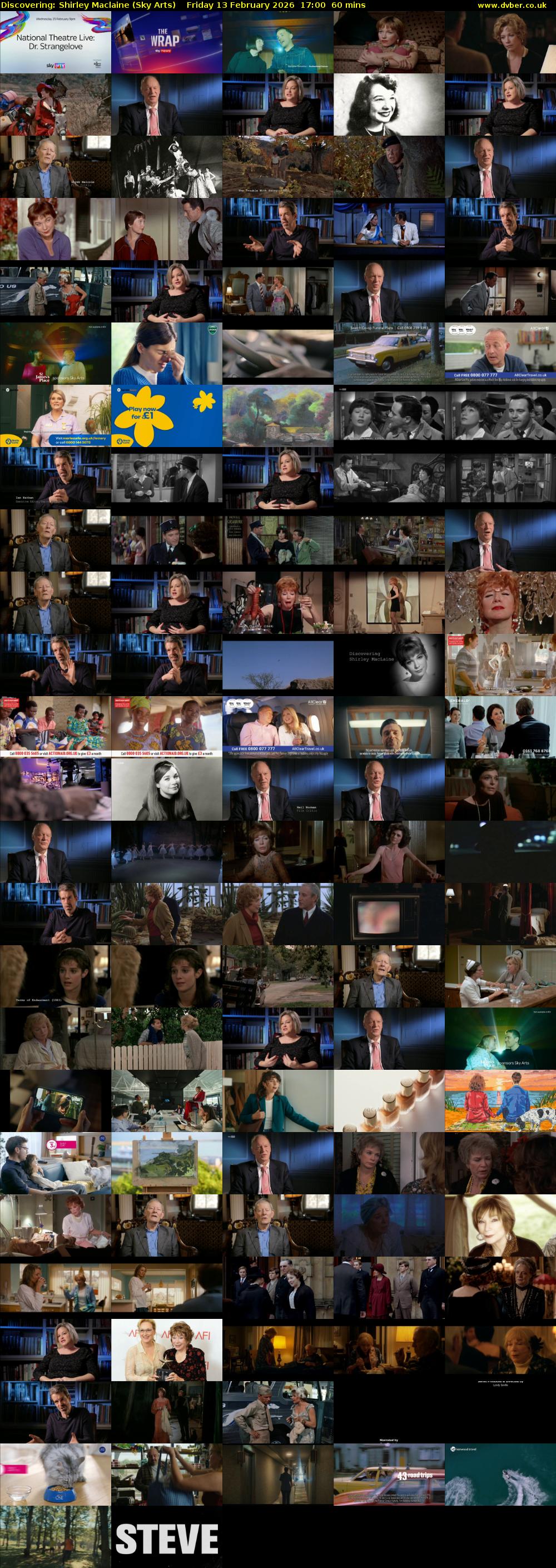 Discovering: Shirley Maclaine (Sky Arts) Friday 13 February 2026 17:00 - 18:00