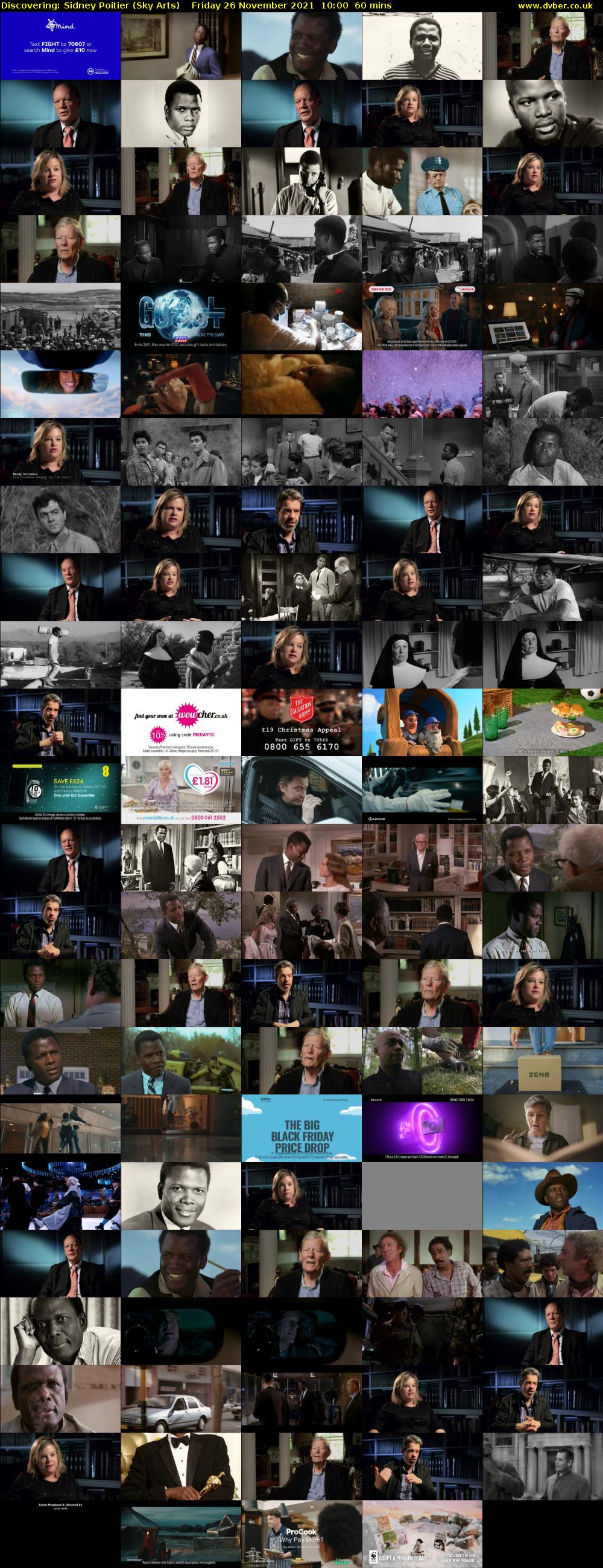 Discovering: Sidney Poitier (Sky Arts) Friday 26 November 2021 10:00 - 11:00