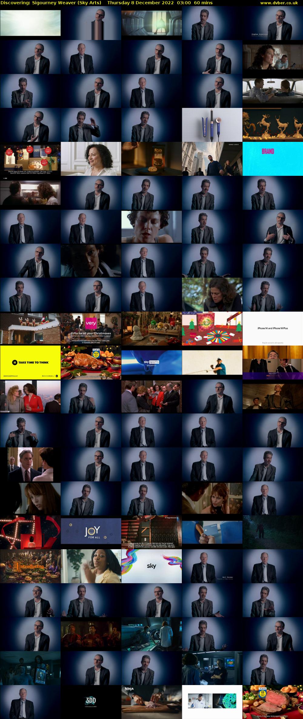 Discovering: Sigourney Weaver (Sky Arts) Thursday 8 December 2022 03:00 - 04:00