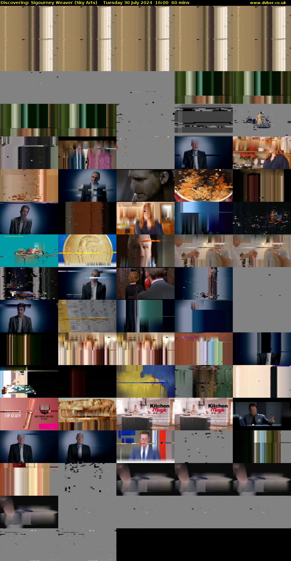 Discovering: Sigourney Weaver (Sky Arts) Tuesday 30 July 2024 16:00 - 17:00