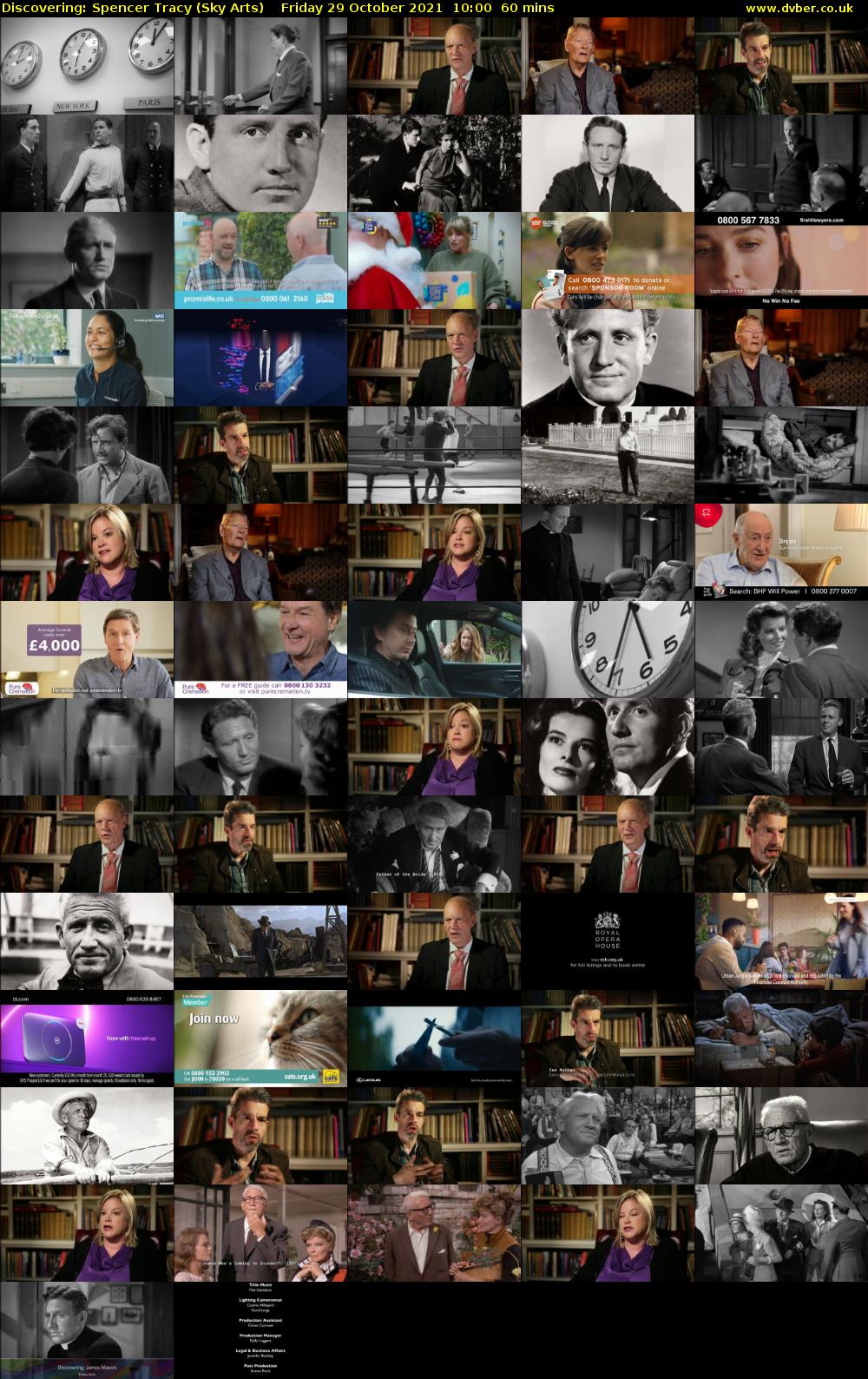 Discovering: Spencer Tracy (Sky Arts) Friday 29 October 2021 10:00 - 11:00