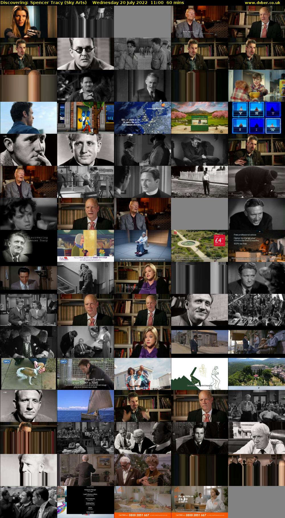 Discovering: Spencer Tracy (Sky Arts) Wednesday 20 July 2022 11:00 - 12:00