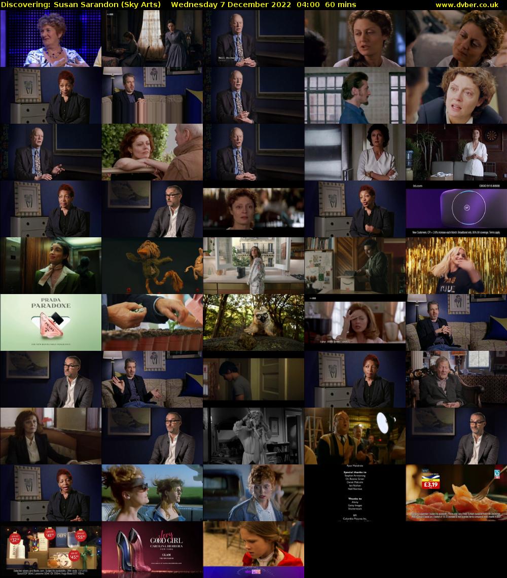 Discovering: Susan Sarandon (Sky Arts) Wednesday 7 December 2022 04:00 - 05:00