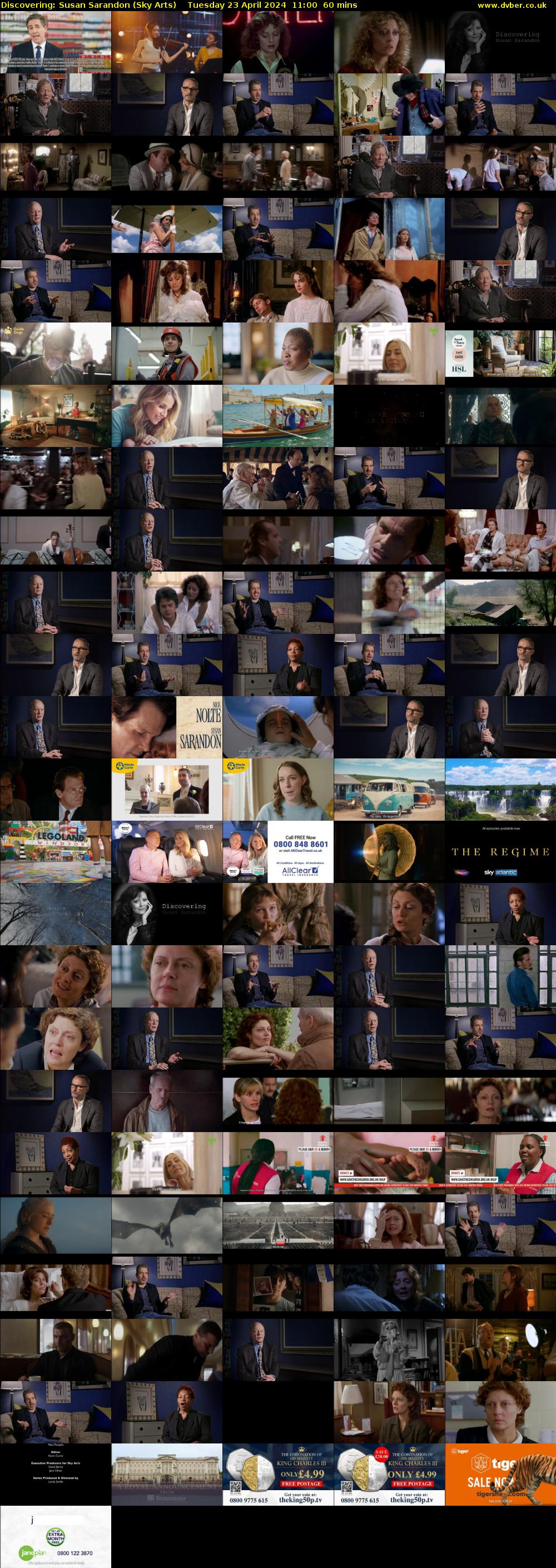 Discovering: Susan Sarandon (Sky Arts) Tuesday 23 April 2024 11:00 - 12:00