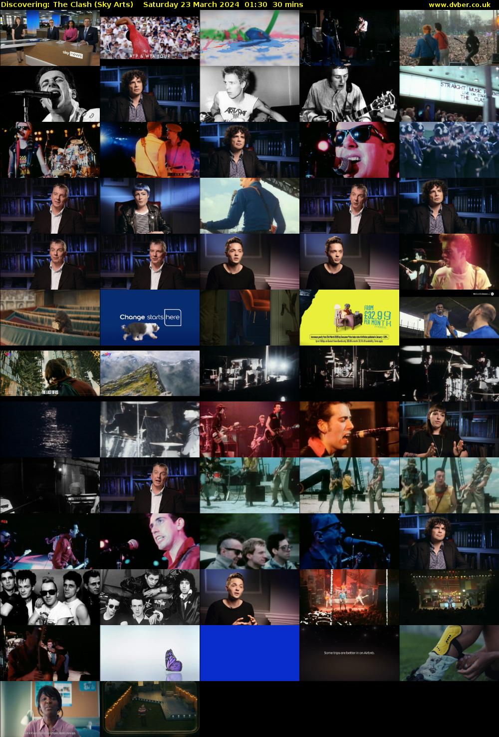 Discovering: The Clash (Sky Arts) Saturday 23 March 2024 01:30 - 02:00