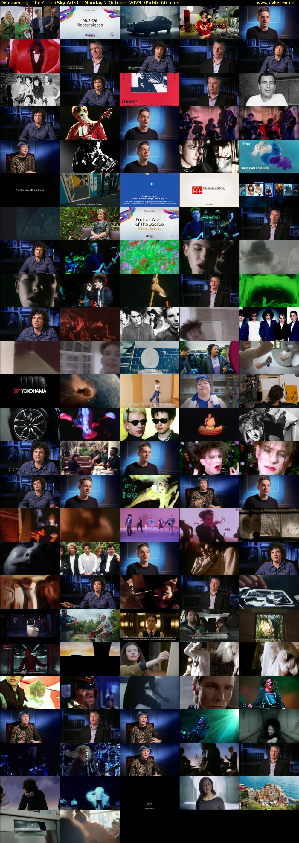 Discovering: The Cure (Sky Arts) Monday 2 October 2023 05:00 - 06:00