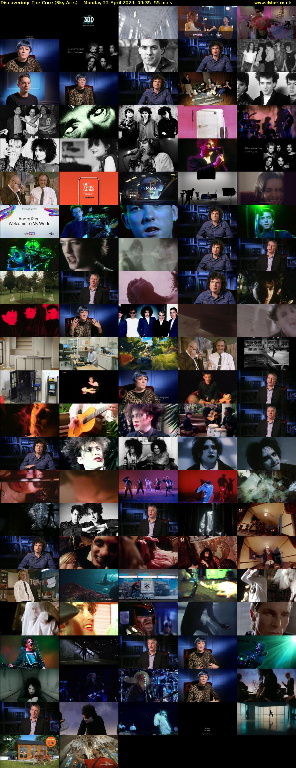 Discovering: The Cure (Sky Arts) Monday 22 April 2024 04:35 - 05:30