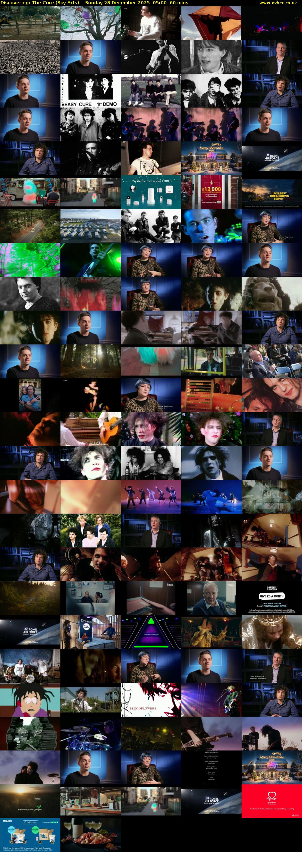 Discovering: The Cure (Sky Arts) Sunday 28 December 2025 05:00 - 06:00