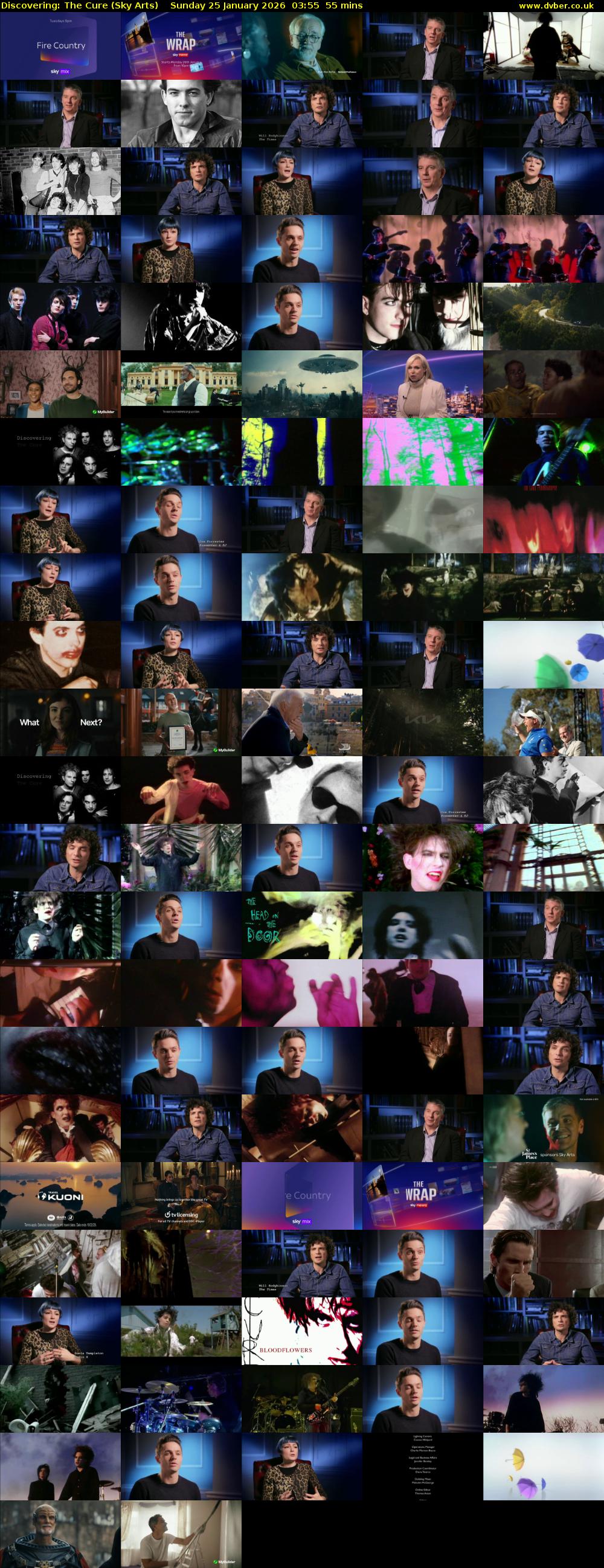 Discovering: The Cure (Sky Arts) Sunday 25 January 2026 03:55 - 04:50