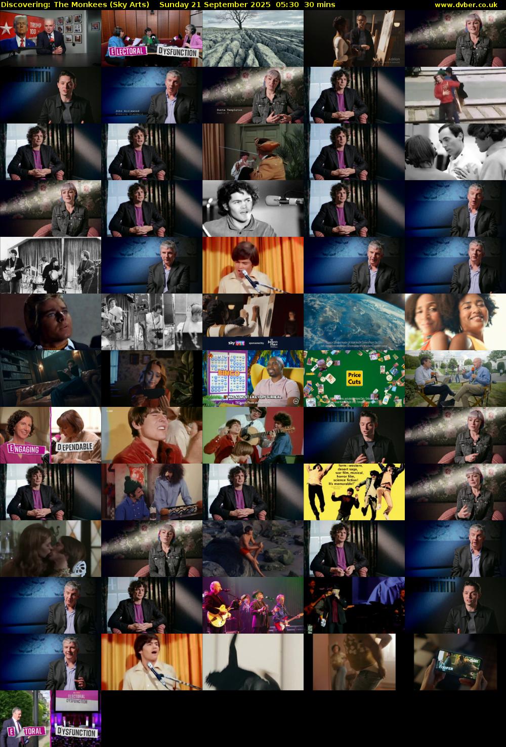 Discovering: The Monkees (Sky Arts) Sunday 21 September 2025 05:30 - 06:00