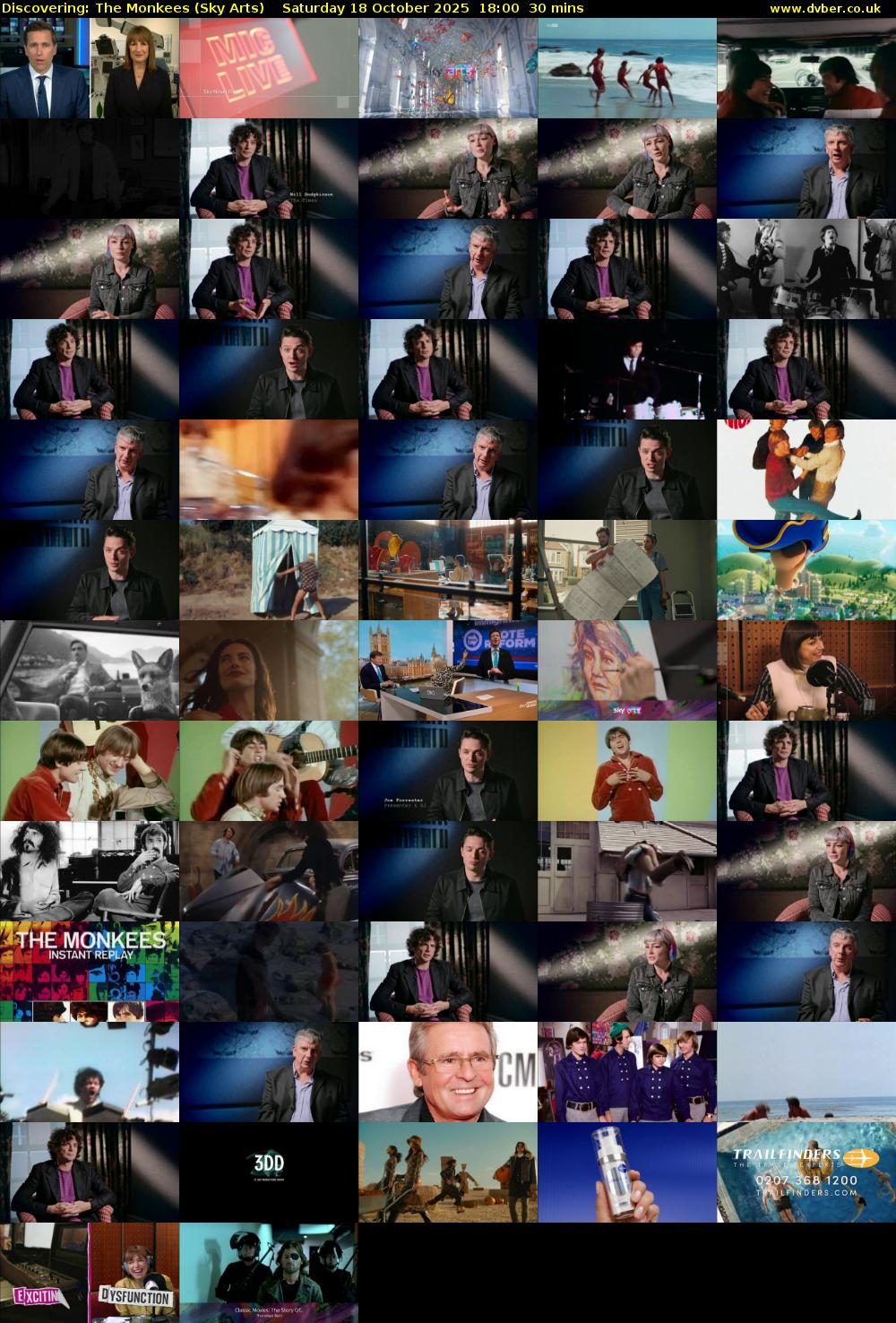 Discovering: The Monkees (Sky Arts) Saturday 18 October 2025 18:00 - 18:30