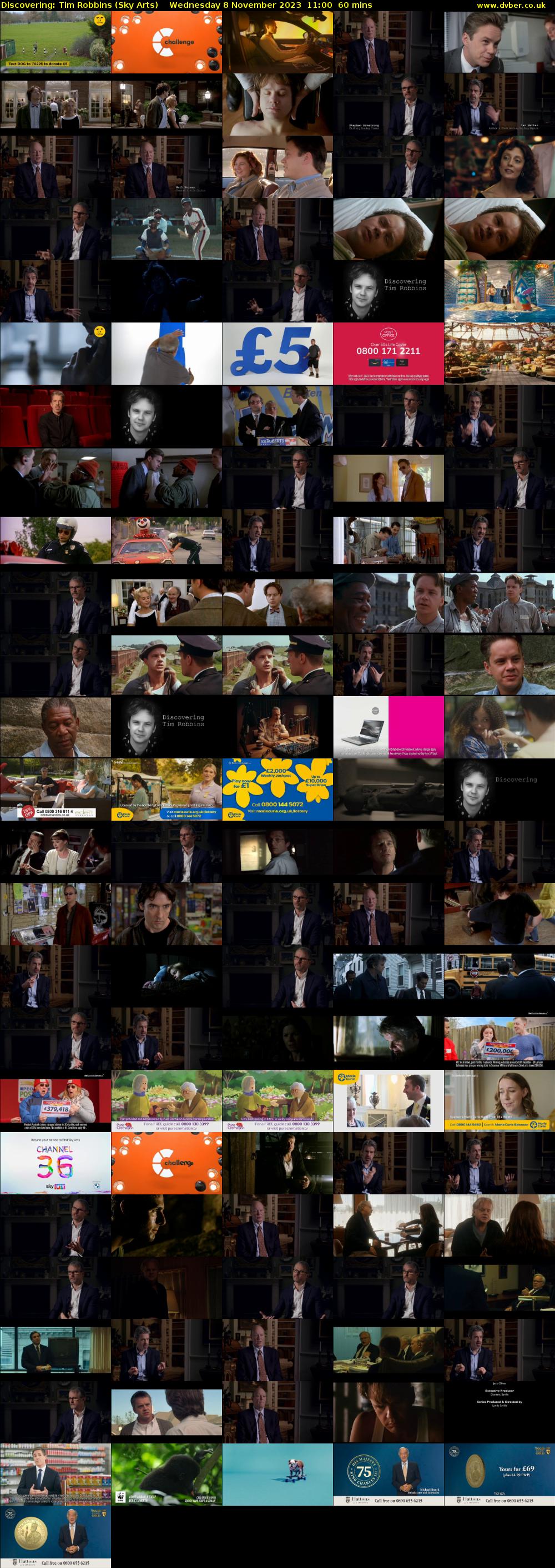 Discovering: Tim Robbins (Sky Arts) Wednesday 8 November 2023 11:00 - 12:00