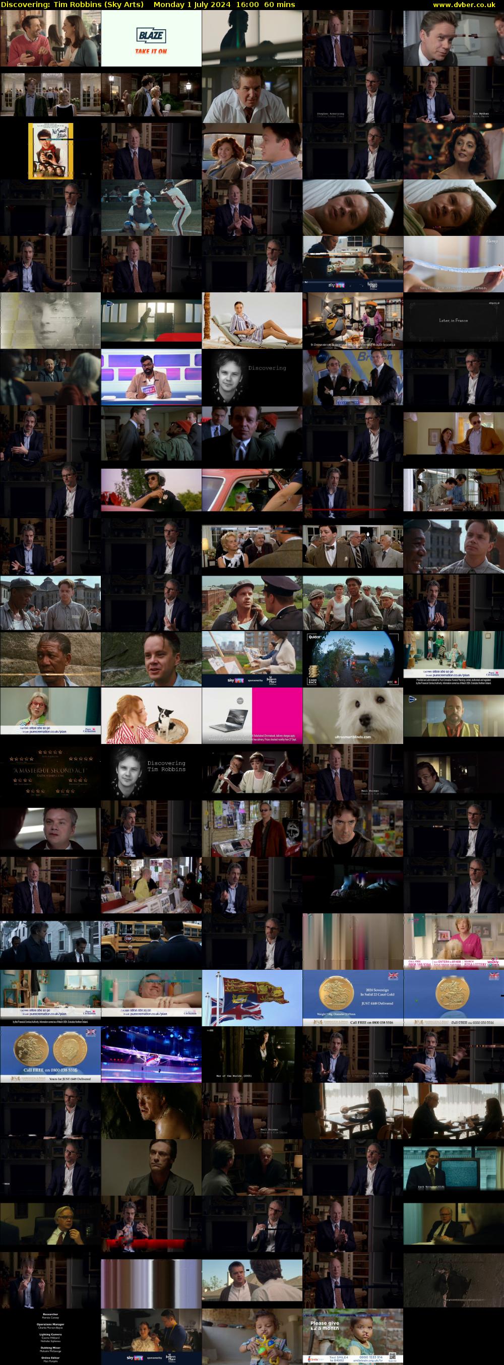 Discovering: Tim Robbins (Sky Arts) Monday 1 July 2024 16:00 - 17:00