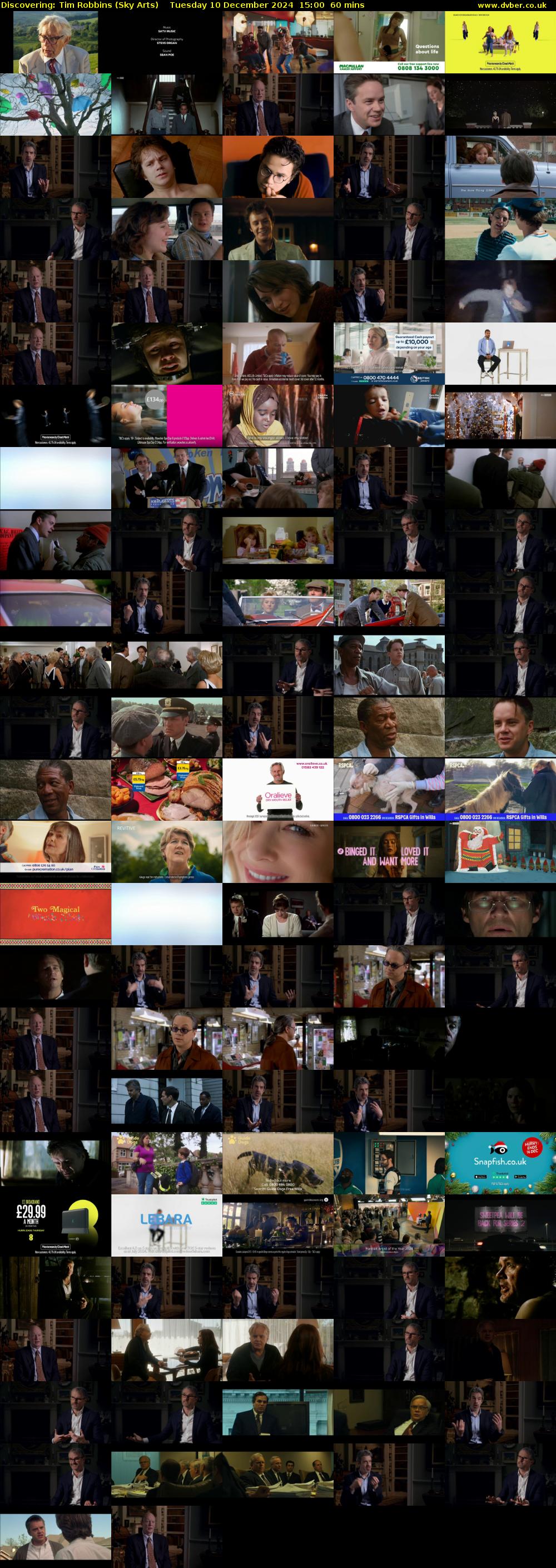 Discovering: Tim Robbins (Sky Arts) Tuesday 10 December 2024 15:00 - 16:00