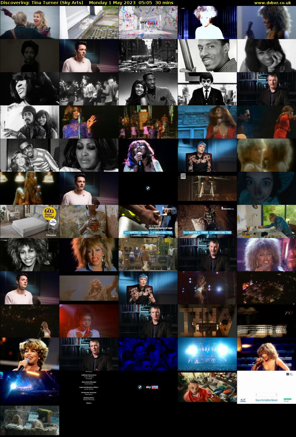 Discovering: Tina Turner (Sky Arts) Monday 1 May 2023 05:05 - 05:35