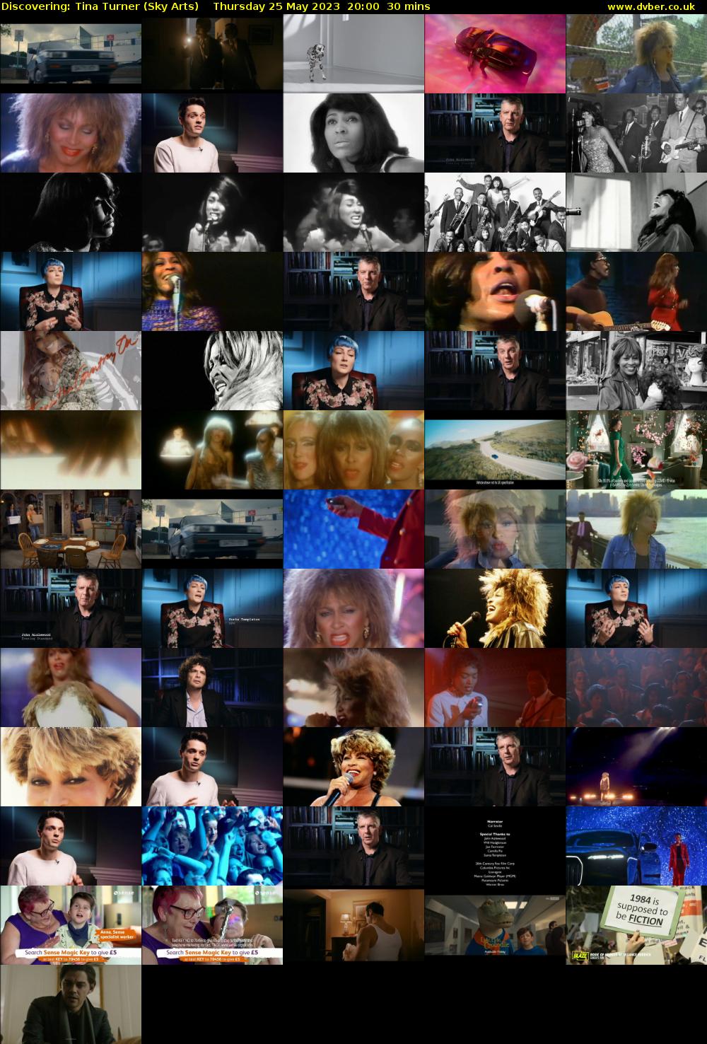 Discovering: Tina Turner (Sky Arts) Thursday 25 May 2023 20:00 - 20:30