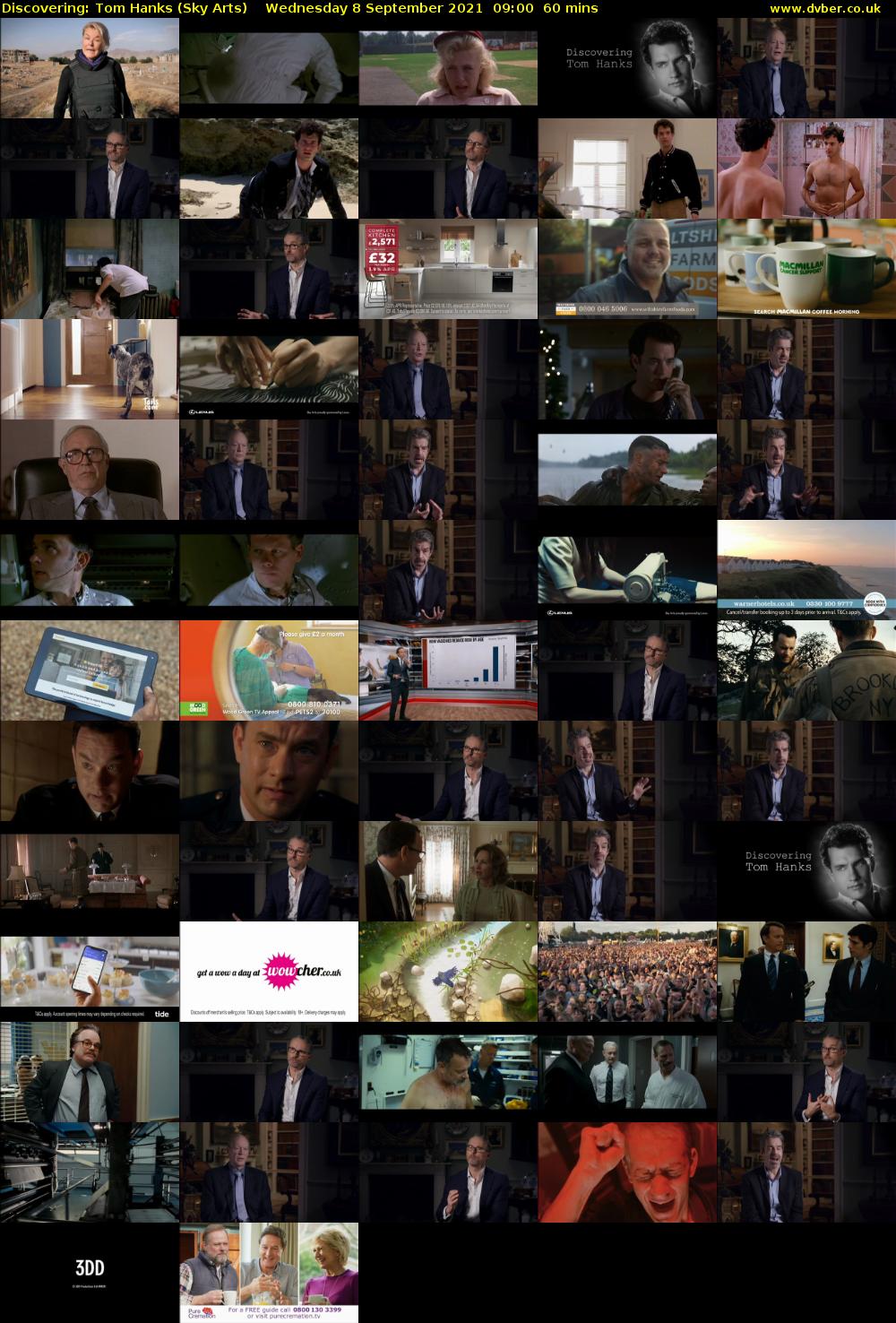 Discovering: Tom Hanks (Sky Arts) Wednesday 8 September 2021 10:00 - 11:00