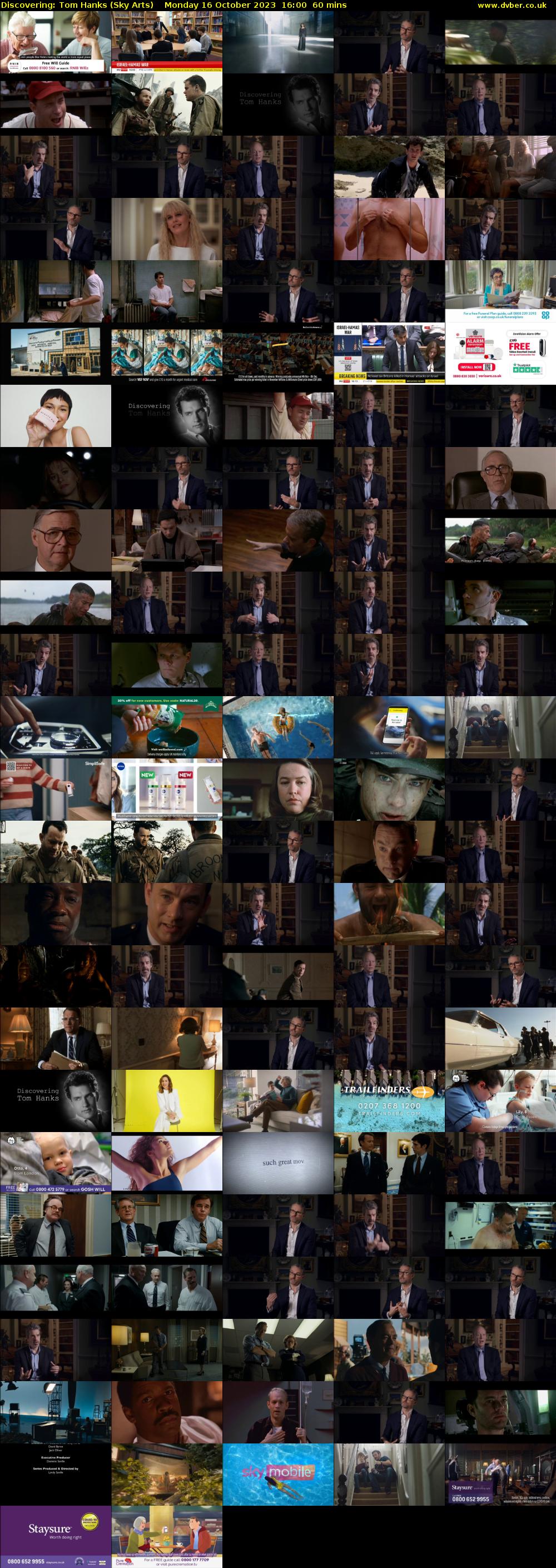 Discovering: Tom Hanks (Sky Arts) Monday 16 October 2023 16:00 - 17:00