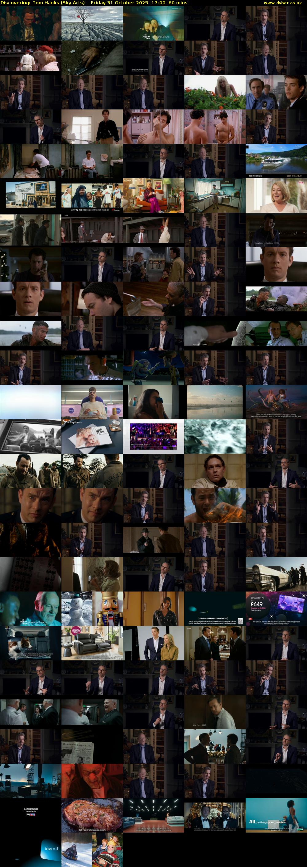 Discovering: Tom Hanks (Sky Arts) Friday 31 October 2025 17:00 - 18:00