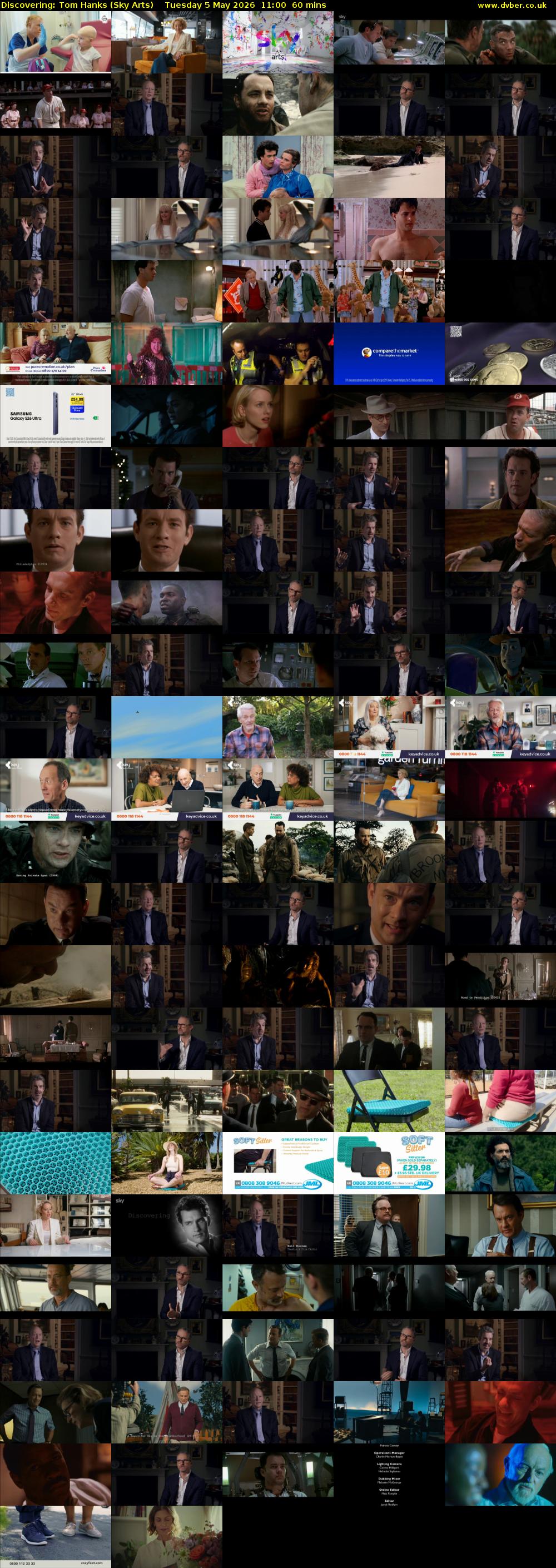 Discovering: Tom Hanks (Sky Arts) Tuesday 5 May 2026 11:00 - 12:00