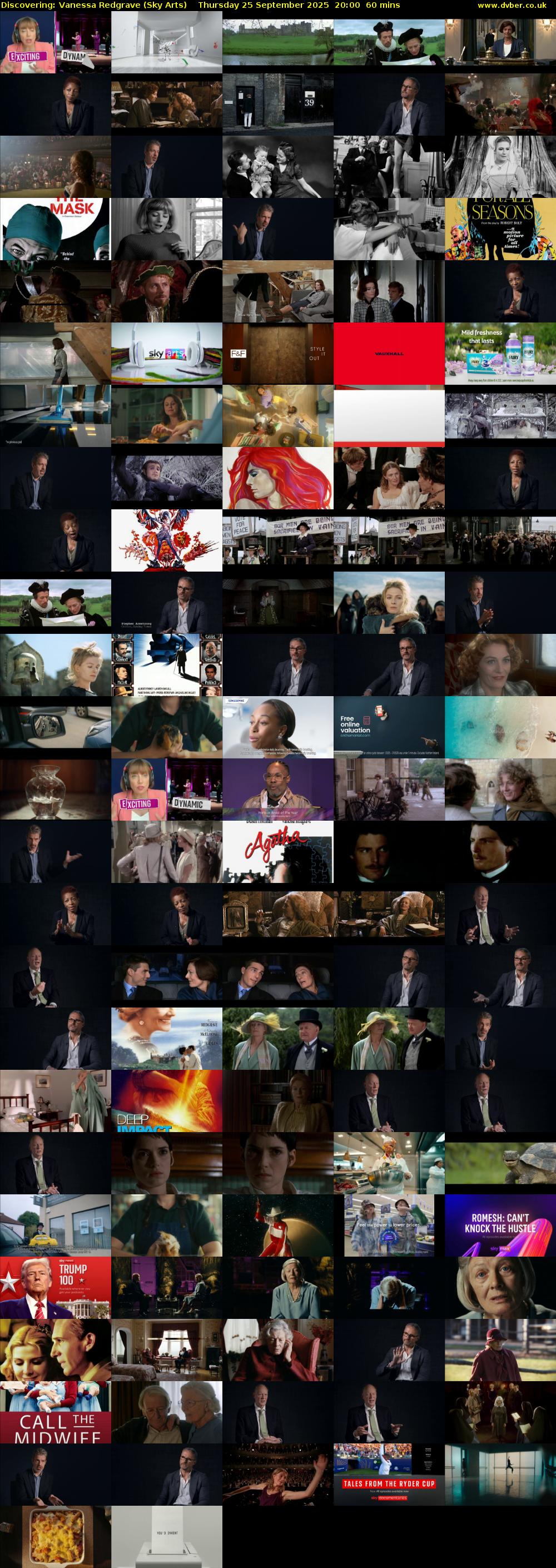Discovering: Vanessa Redgrave (Sky Arts) Thursday 25 September 2025 20:00 - 21:00