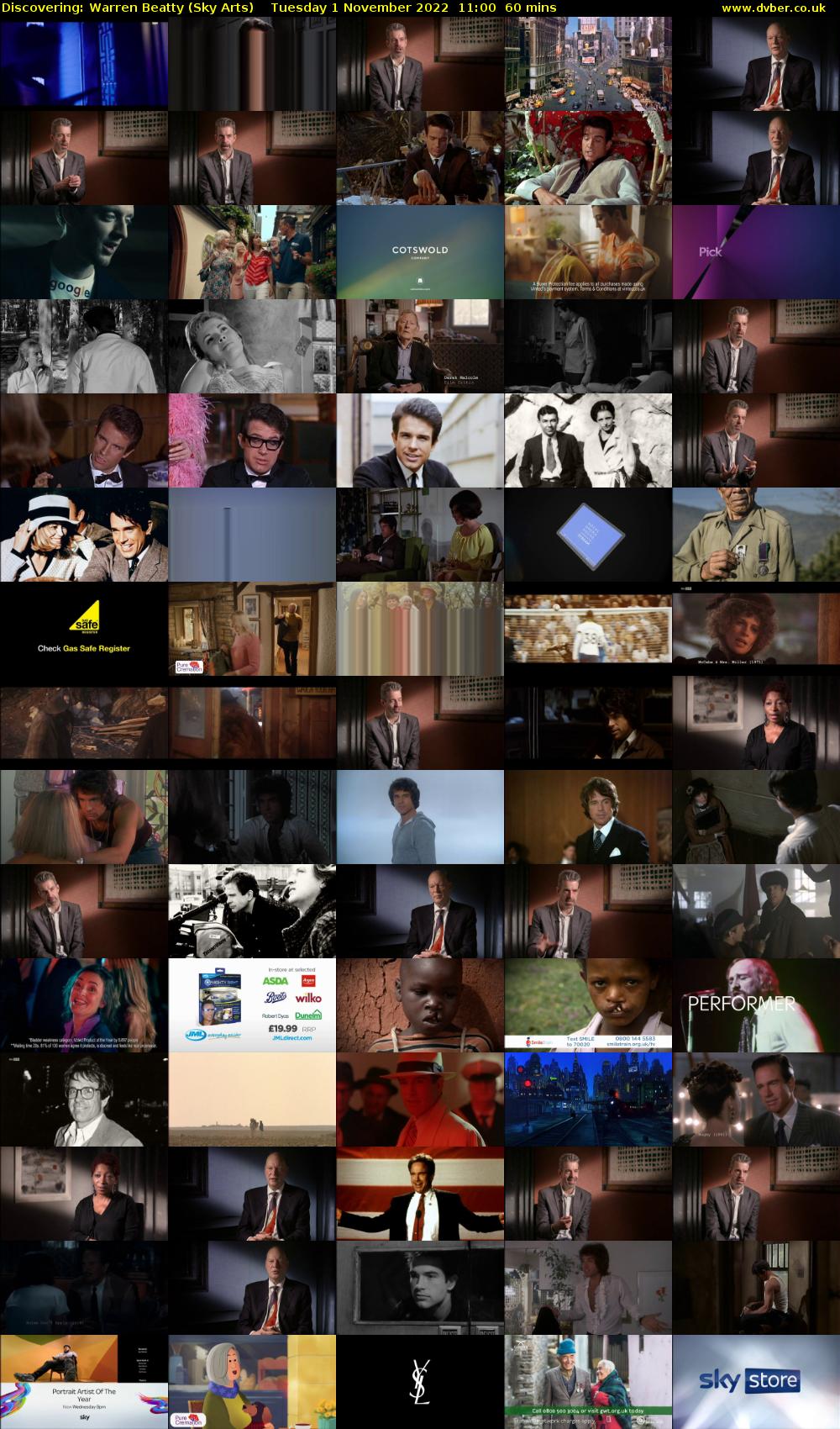 Discovering: Warren Beatty (Sky Arts) Tuesday 1 November 2022 11:00 - 12:00