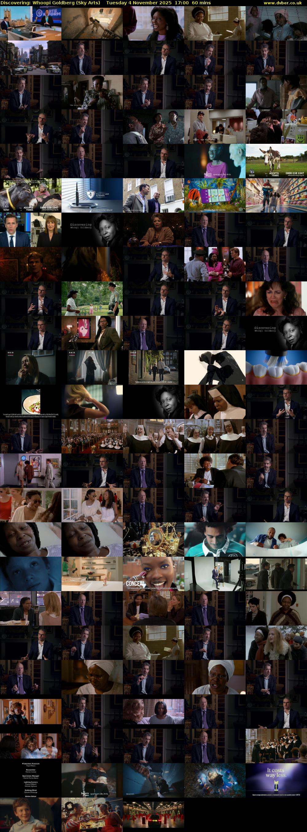 Discovering: Whoopi Goldberg (Sky Arts) Tuesday 4 November 2025 17:00 - 18:00