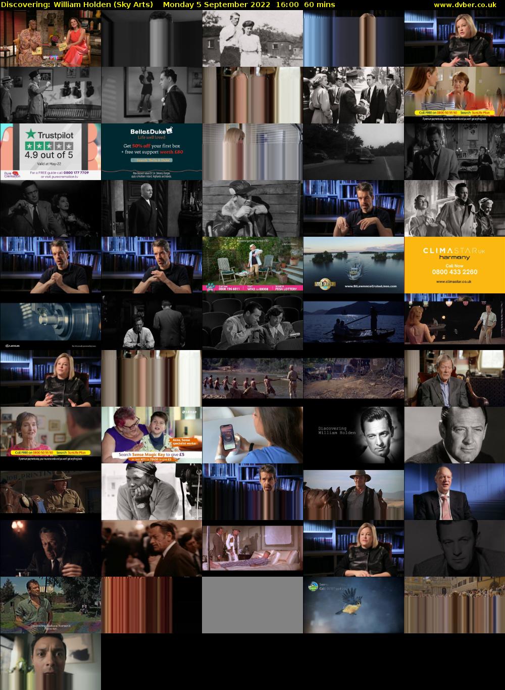 Discovering: William Holden (Sky Arts) Monday 5 September 2022 16:00 - 17:00