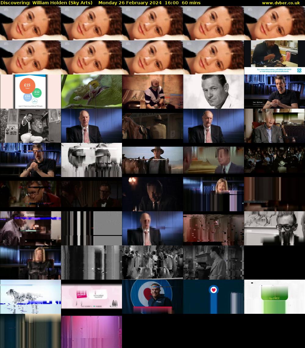 Discovering: William Holden (Sky Arts) Monday 26 February 2024 16:00 - 17:00
