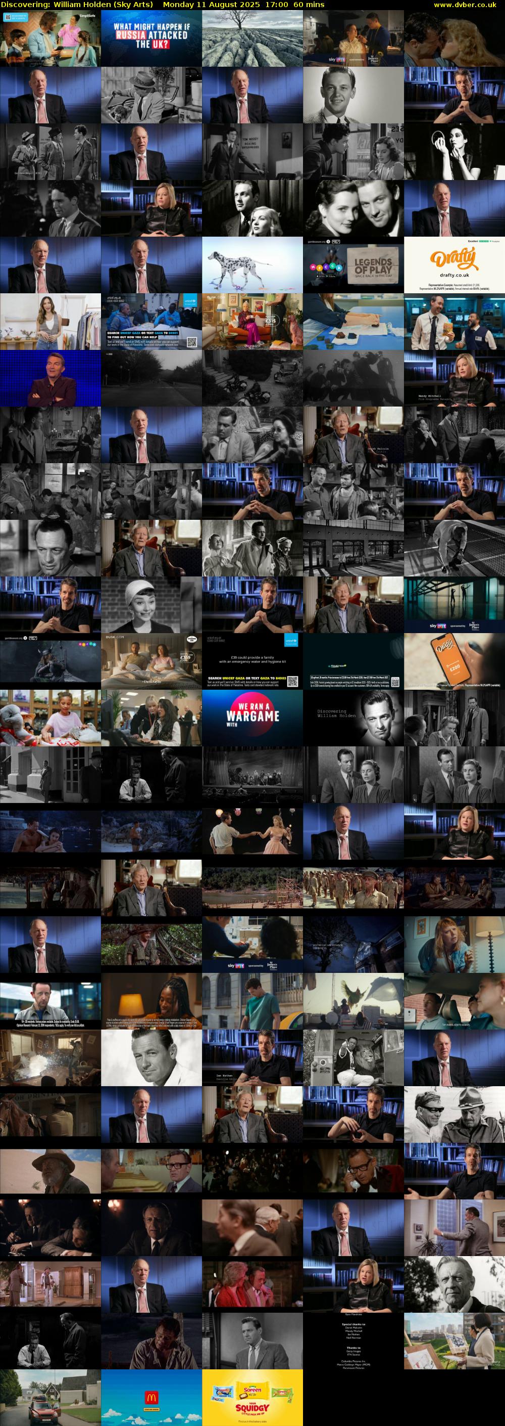 Discovering: William Holden (Sky Arts) Monday 11 August 2025 17:00 - 18:00