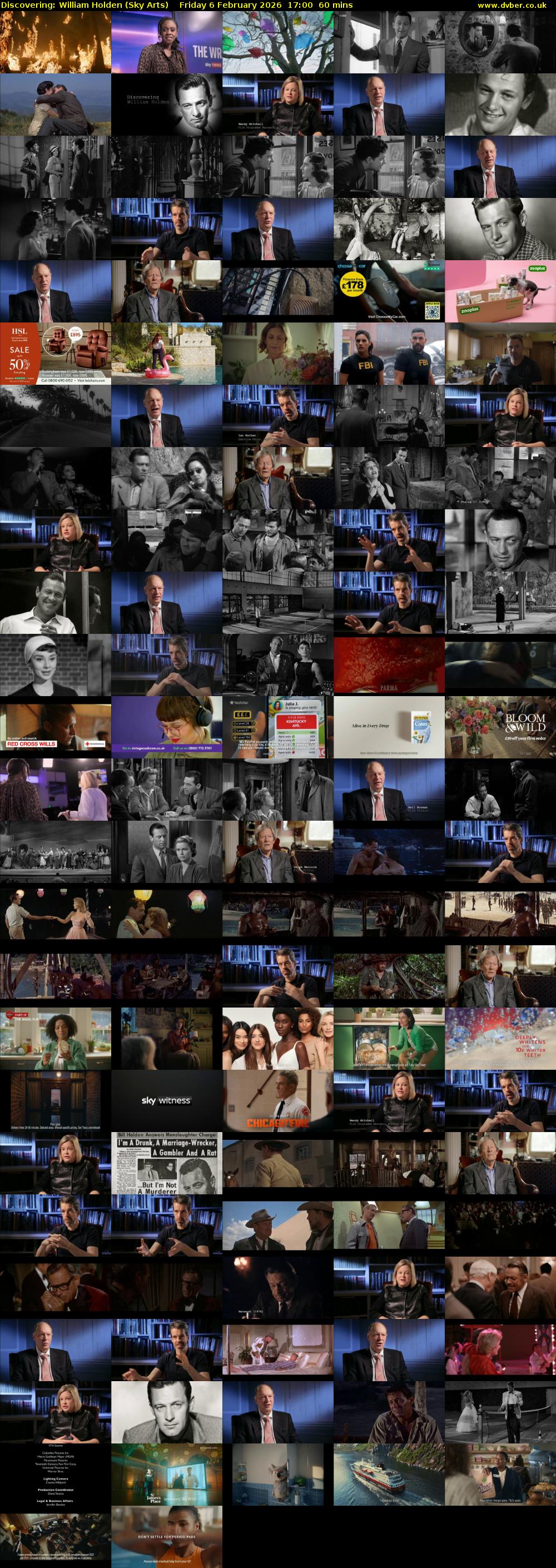 Discovering: William Holden (Sky Arts) Friday 6 February 2026 17:00 - 18:00