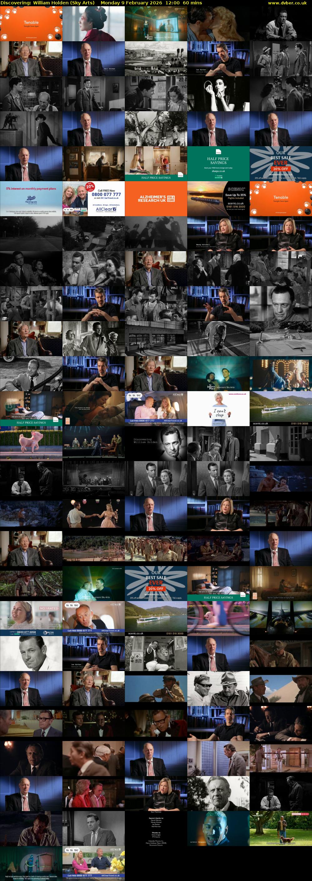 Discovering: William Holden (Sky Arts) Monday 9 February 2026 12:00 - 13:00