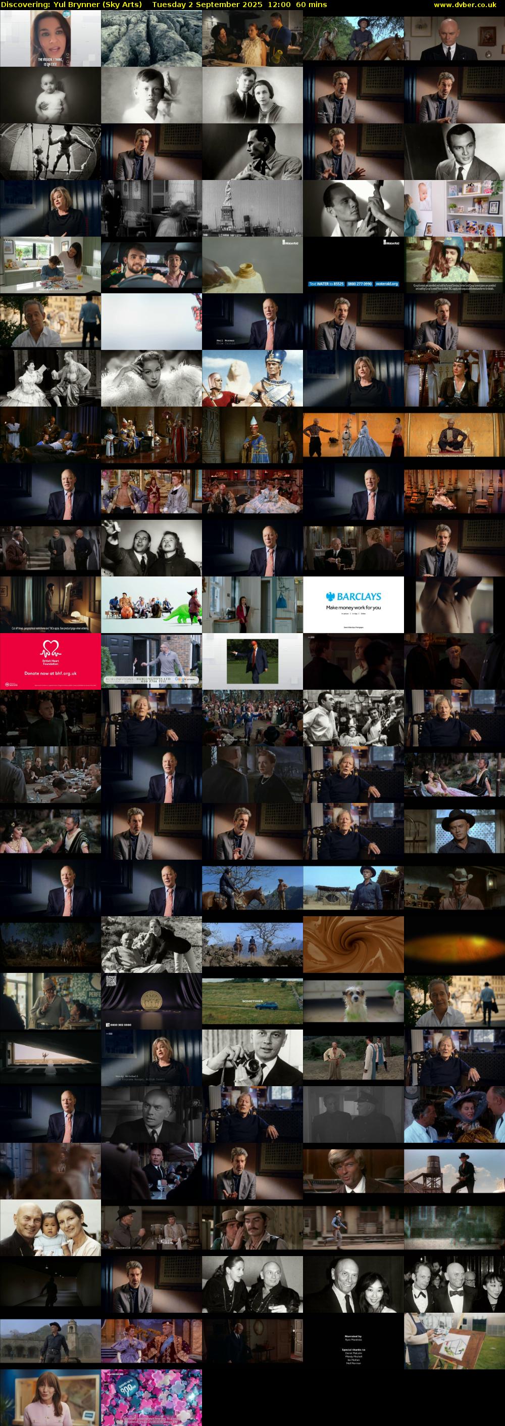 Discovering: Yul Brynner (Sky Arts) Tuesday 2 September 2025 12:00 - 13:00