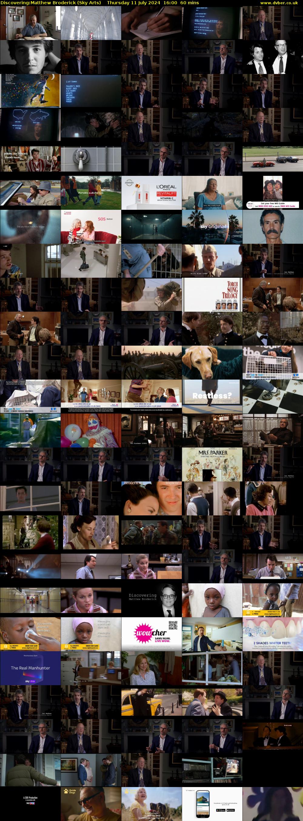 Discovering:Matthew Broderick (Sky Arts) Thursday 11 July 2024 16:00 - 17:00