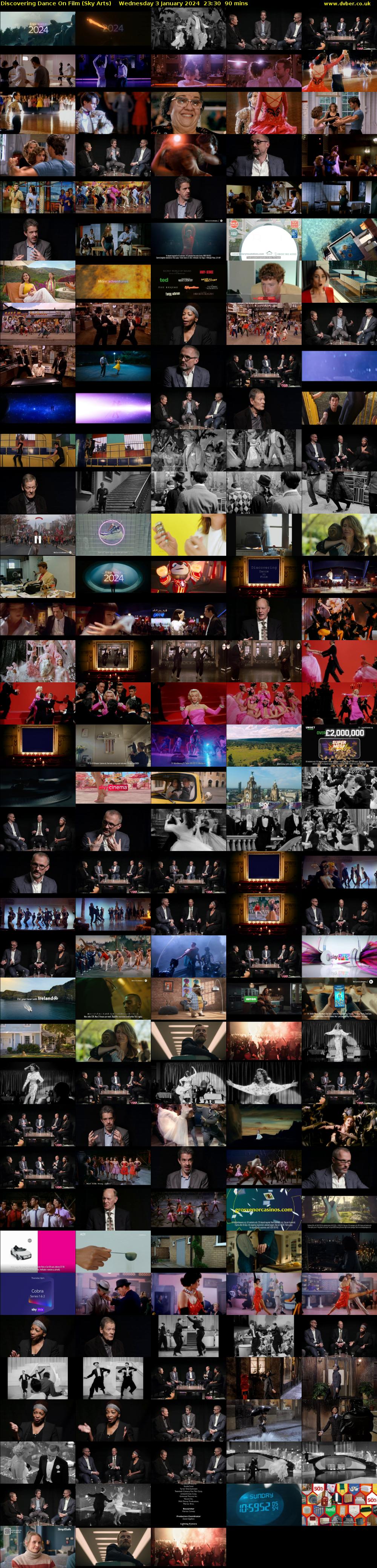 Discovering Dance On Film (Sky Arts) Wednesday 3 January 2024 23:30 - 01:00