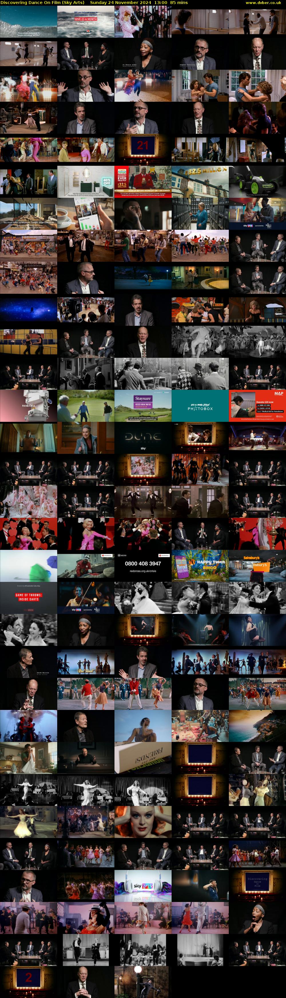 Discovering Dance On Film (Sky Arts) Sunday 24 November 2024 13:00 - 14:25