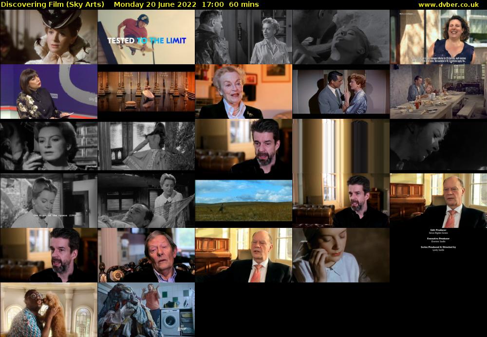 Discovering Film (Sky Arts) Monday 20 June 2022 17:00 - 18:00