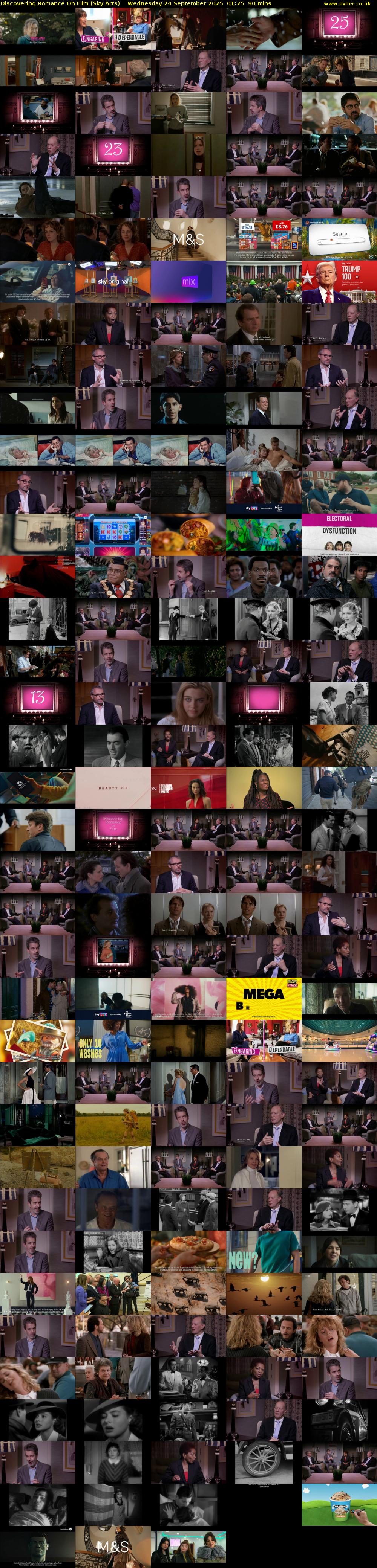 Discovering Romance On Film (Sky Arts) Wednesday 24 September 2025 01:25 - 02:55