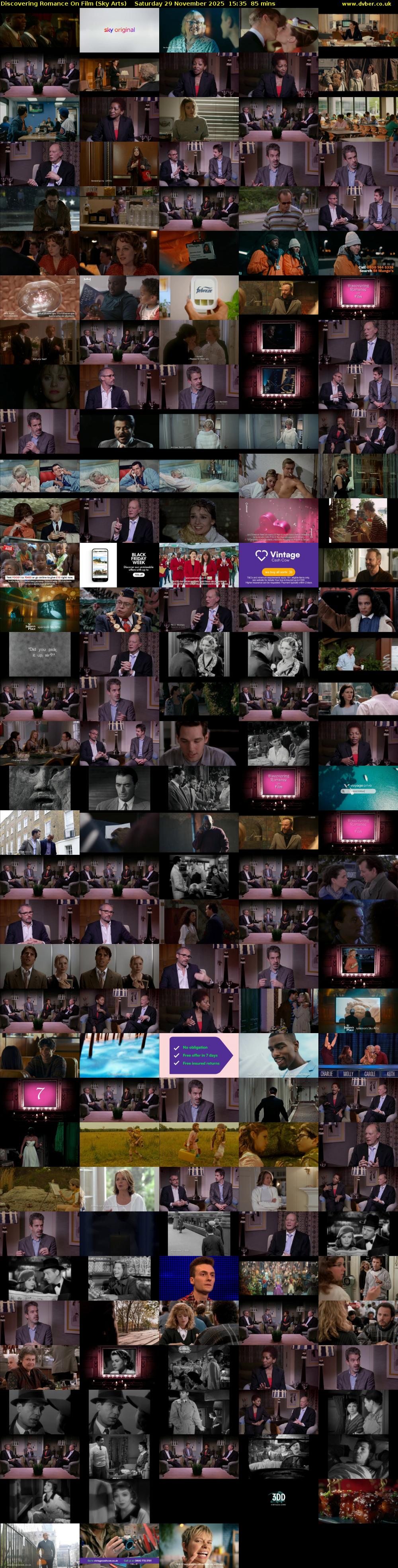 Discovering Romance On Film (Sky Arts) Saturday 29 November 2025 15:35 - 17:00