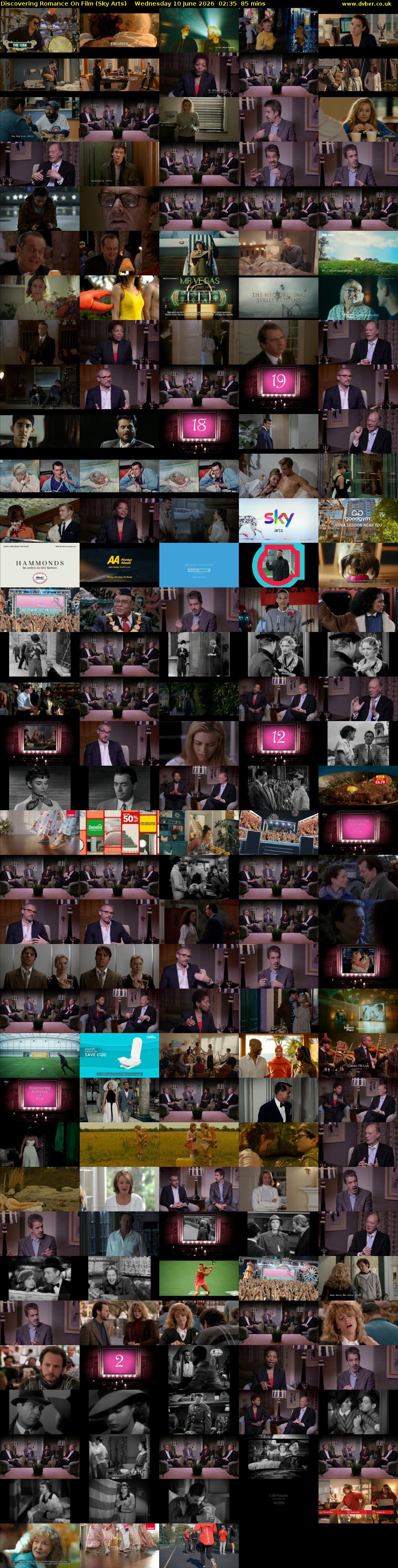Discovering Romance On Film (Sky Arts) Wednesday 10 June 2026 02:35 - 04:00