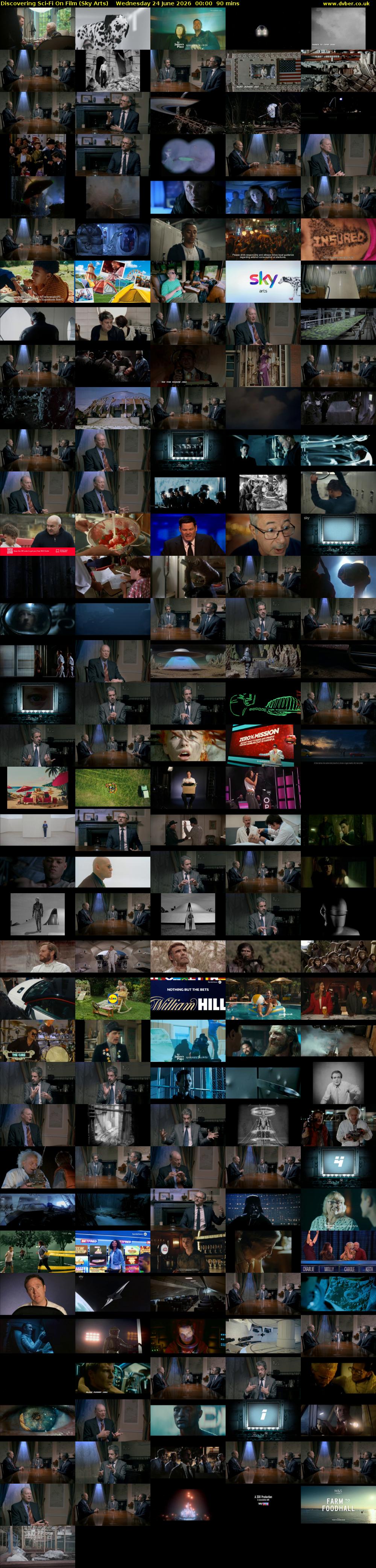 Discovering Sci-Fi On Film (Sky Arts) Wednesday 24 June 2026 00:00 - 01:30